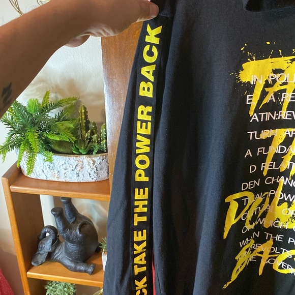 SEVEN SOULS “TAKE THE POWER BACK” BLACK AND YELLOW LONG SLEEVE TSHIRT!! - Picture 5 of 6